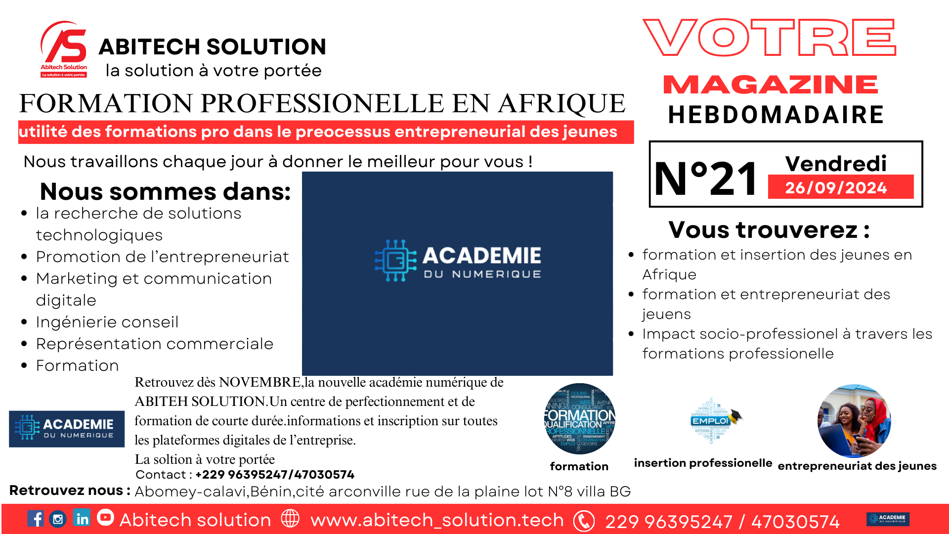 FORMATION PROFESSIONLLE EN AFRIQUE