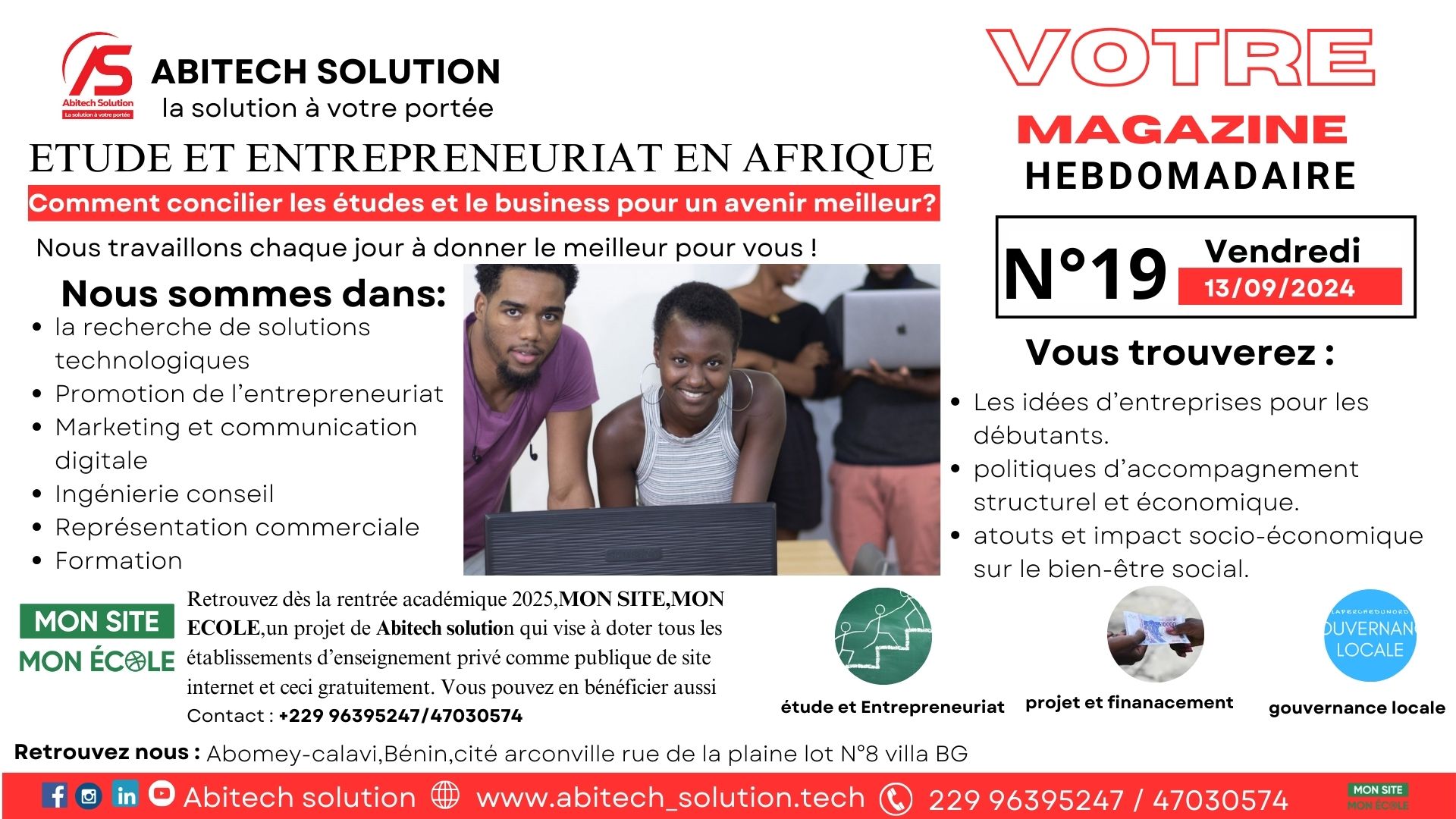 ETUDE ET ENTREPRENEURIAT EN AFRIQUE