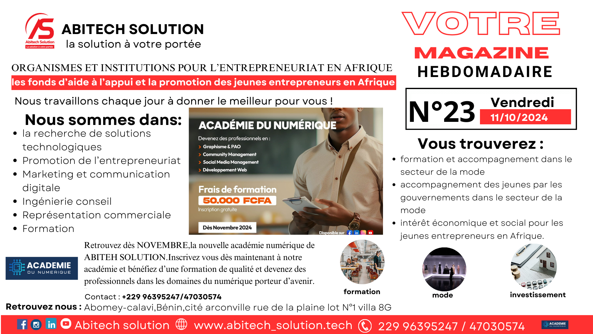 MODE ET INSTITUTION VESTIMENTAIRE DANS L'ENTREPRENEURIAT EN AFRIQUE